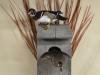 wood duck pair on box